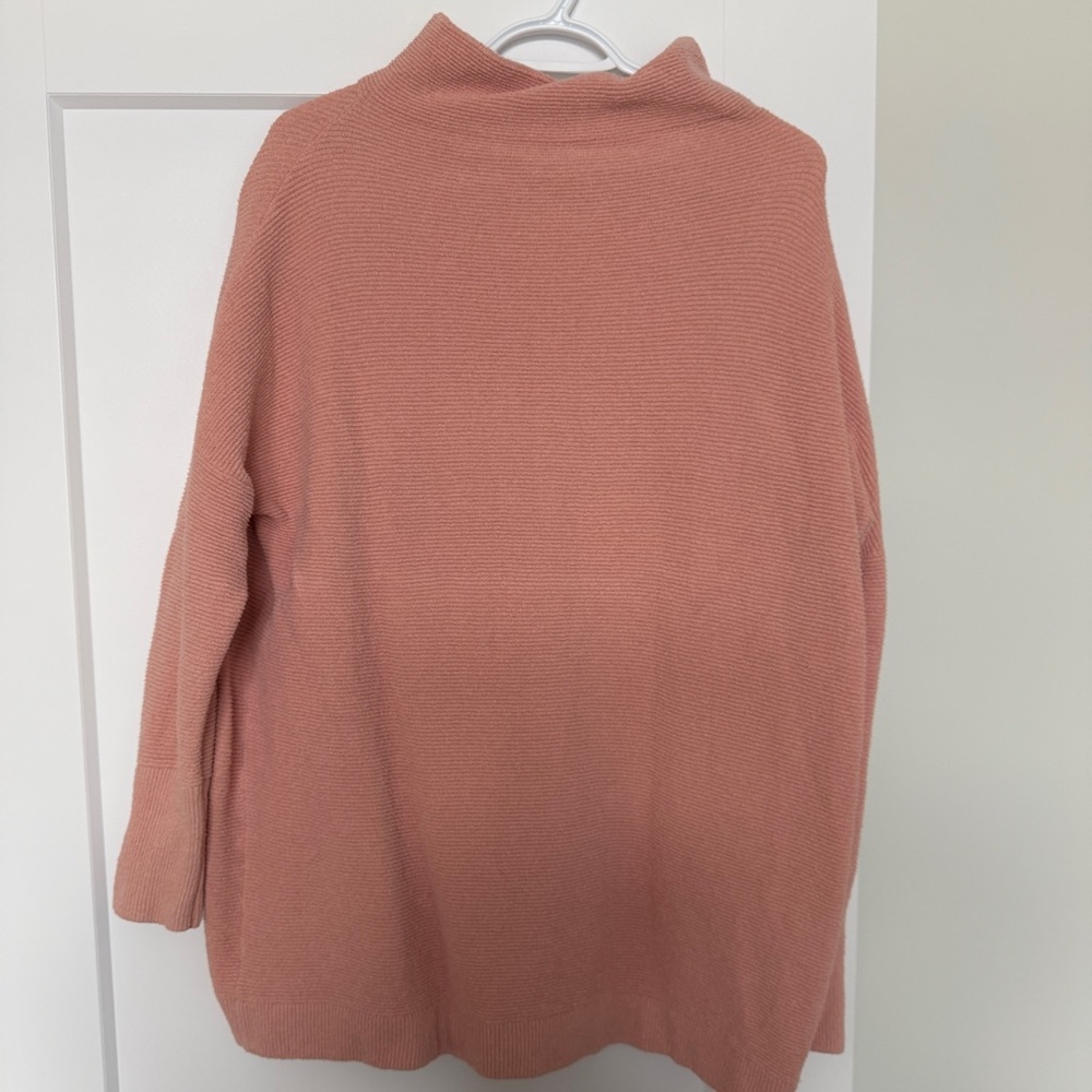 Free People Dusty Pink Cowl Neck Sweater